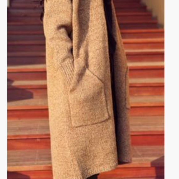 Marled camel knit cardigan - Picture 4 of 7